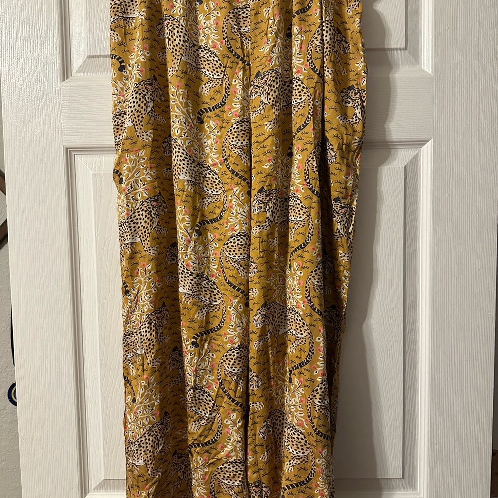 Printfresh Women's Organic Long PJ Pants in Tan Bagheera